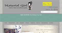 Desktop Screenshot of materialgirlfabrics.com